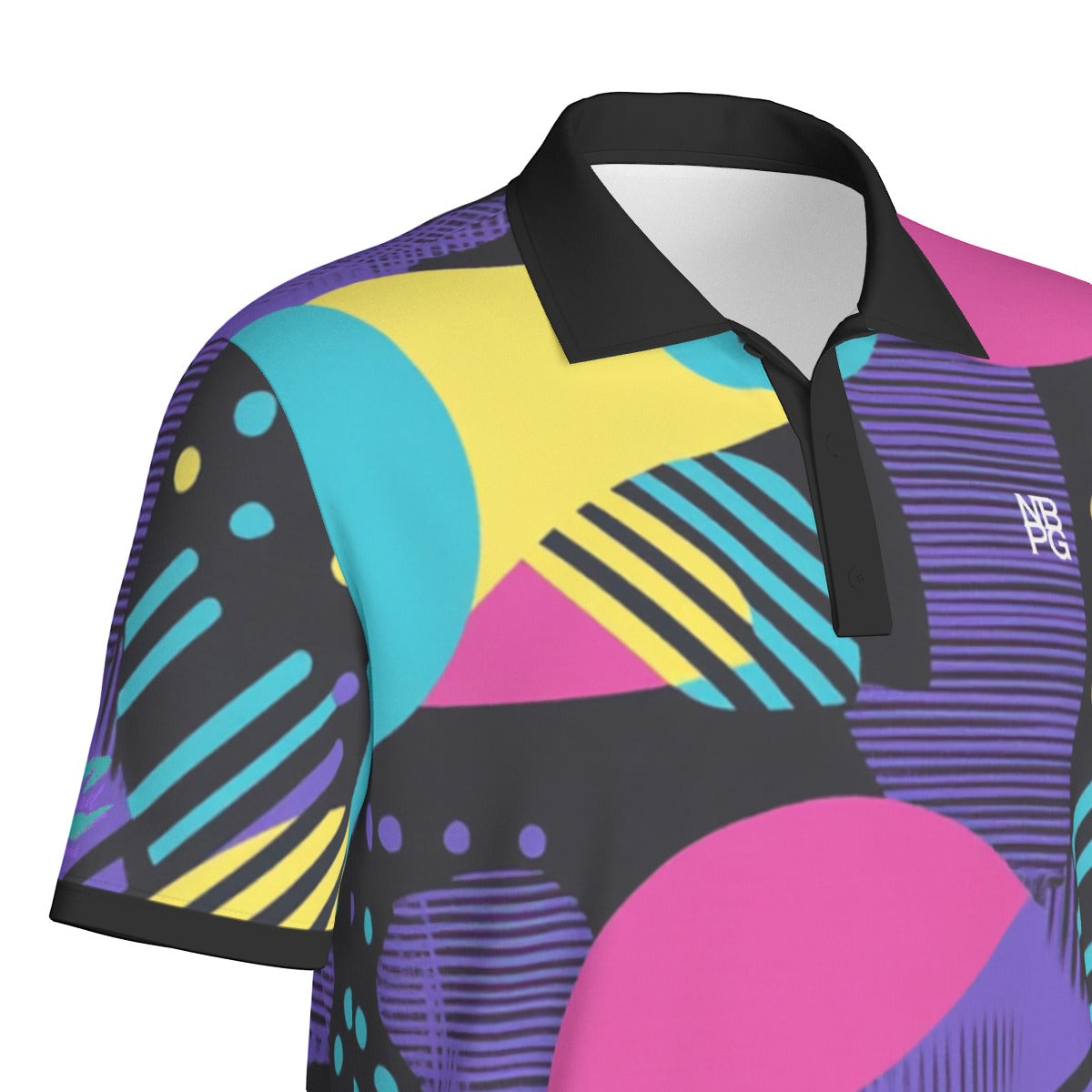 Yoycol Glow Cart Polo shirt in vibrant color, featuring a classic polo collar and button placket, displayed flat on a white background.