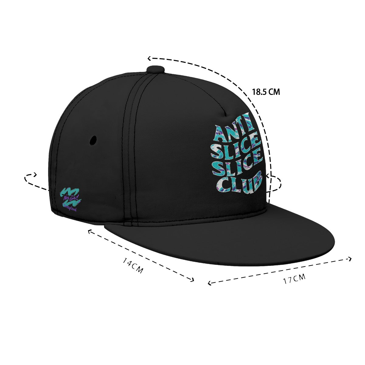 Anti Slice Slice Club Golf Hat - Not Bad Pretty Good
