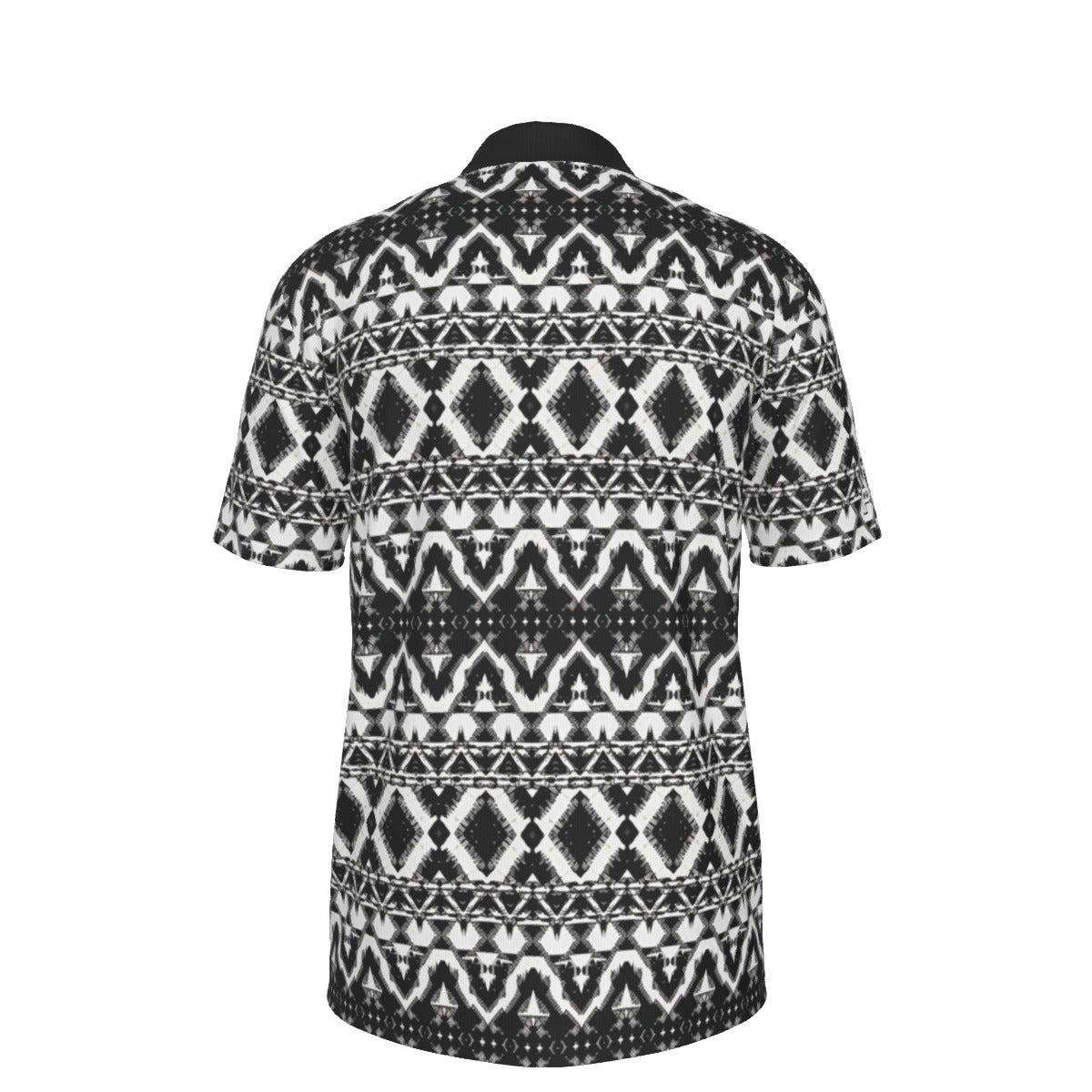 Black Mesa Golf Polo by Yoycol, men's black polo shirt with a classic fit and breathable fabric, suitable for golf or casual wear.