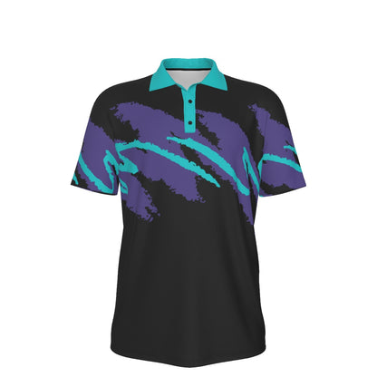 Reverse Jazz Golf Polo by Yoycol showing a stylish men's polo shirt with a unique pattern and classic collar.