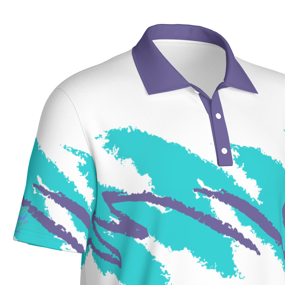 Yoycol Swingin' Solo Jazz Polo shirt in black, featuring a classic collar and short sleeves, laid flat on a white background.