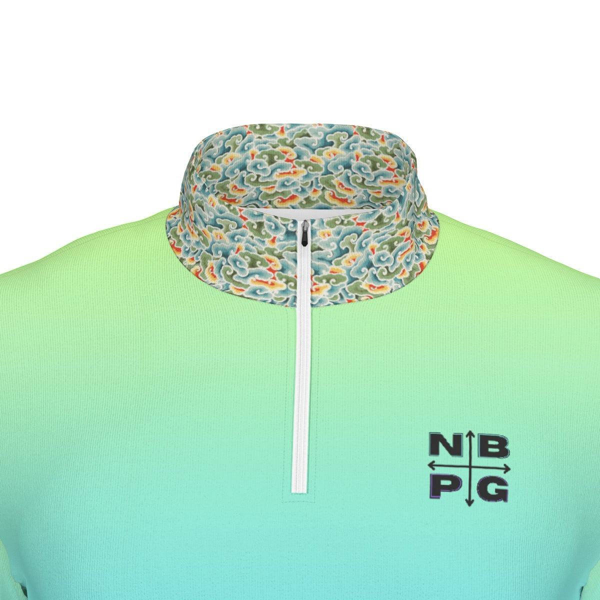 Lime Fusion Gradient Quarter Zip - Not Bad Pretty Good