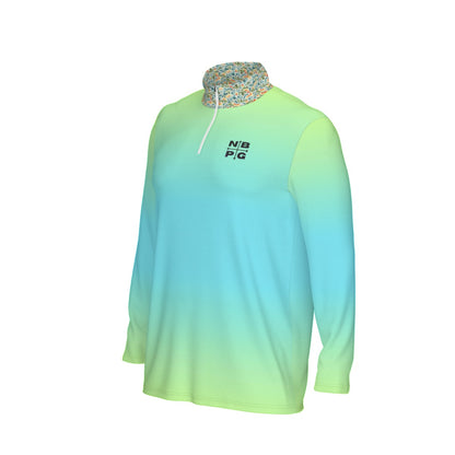 Lime Fusion Gradient Quarter Zip - Not Bad Pretty Good