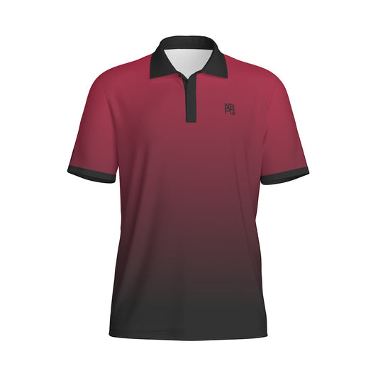 Yoycol Glory Gradient Polo shirt in vibrant multicolor design, featuring a classic collar and short sleeves.