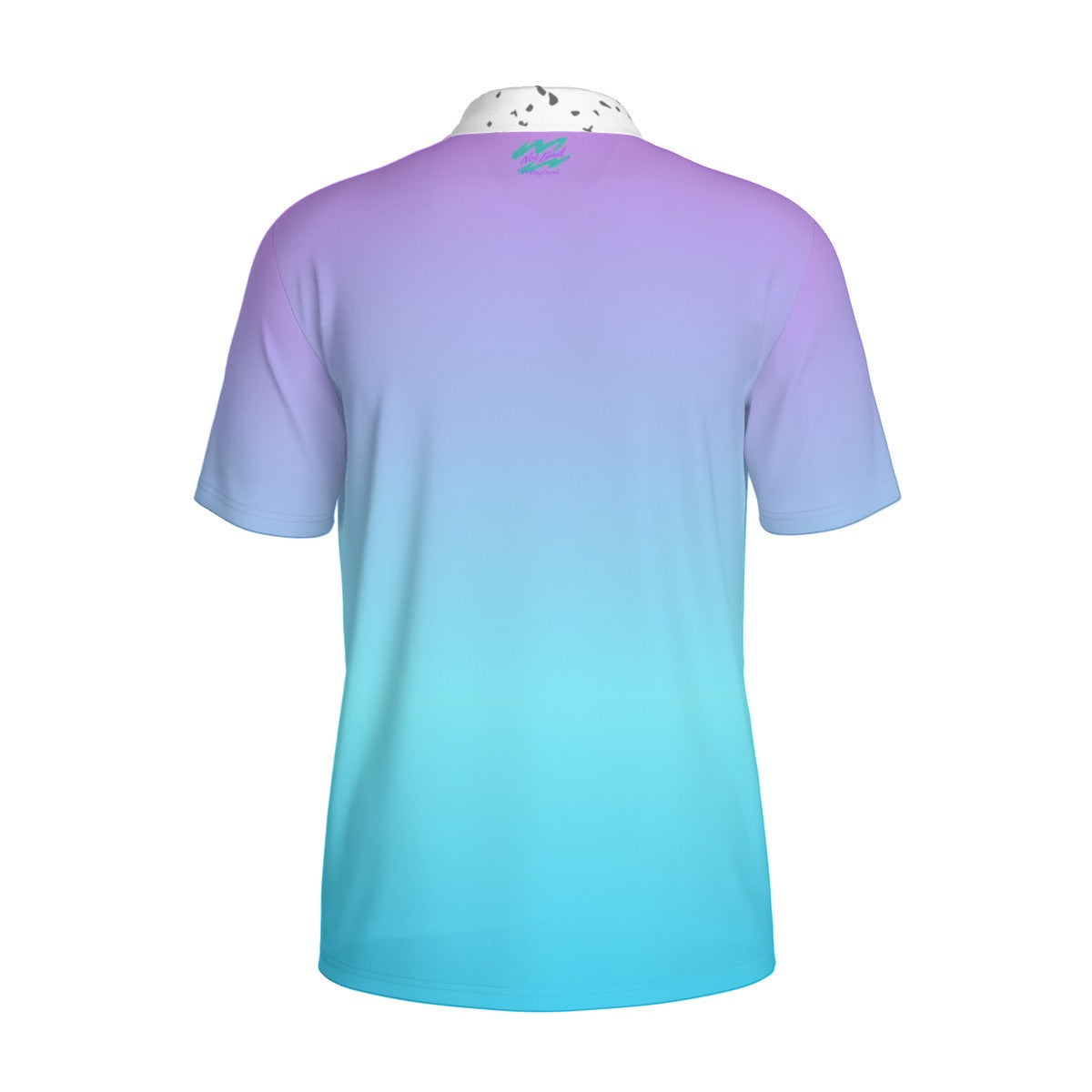 Yoycol fade gradient polo shirt with short sleeves and collar, featuring a smooth color transition in a stylish design