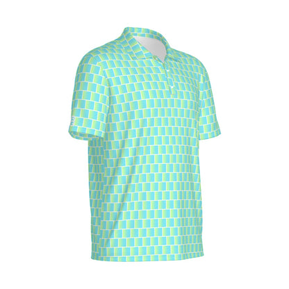 Not Bad Pretty Good Limewire golf polo, men's short-sleeve polo shirt with lime green color and classic fit, perfect for golf or casual wear.