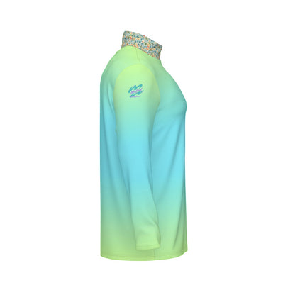 Lime Fusion Gradient Quarter Zip - Not Bad Pretty Good