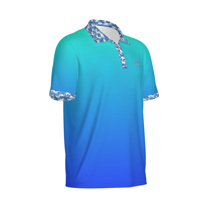 Blew Gradient Polo - Not Bad Pretty Good