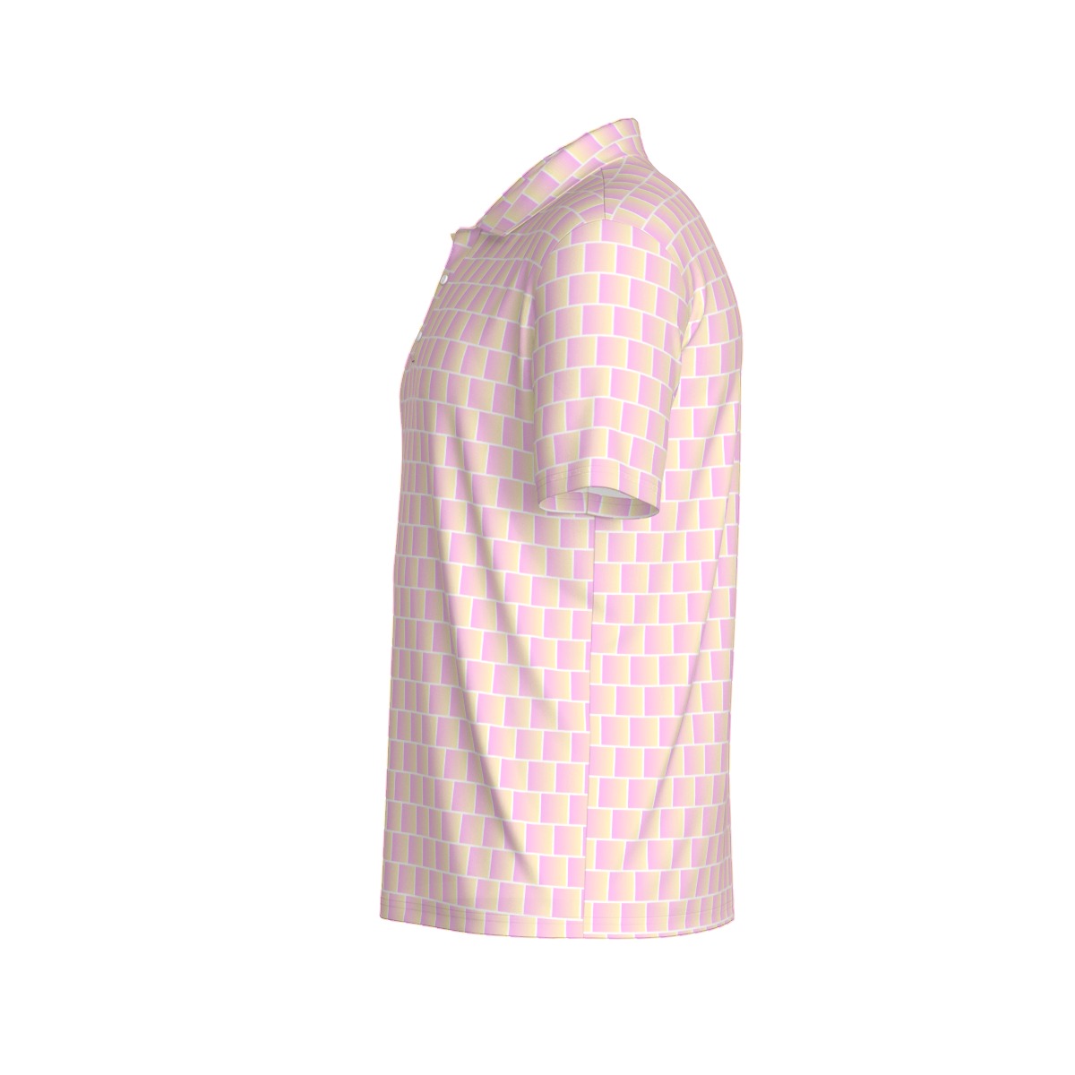 Sweet Tooth golf polo by Not Bad Pretty Good featuring a colorful, playful design, short sleeves, and a classic collar.