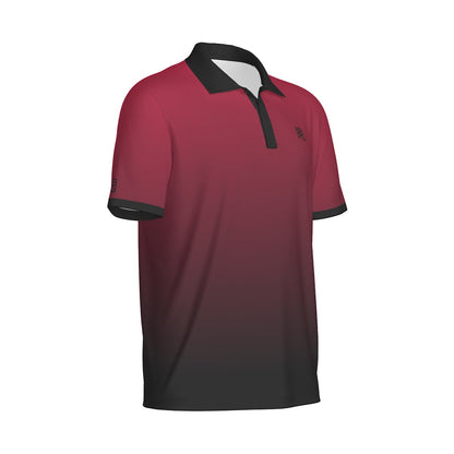Yoycol Glory Gradient Polo shirt in vibrant colors, featuring a classic collar and short sleeves, displayed on a plain background.