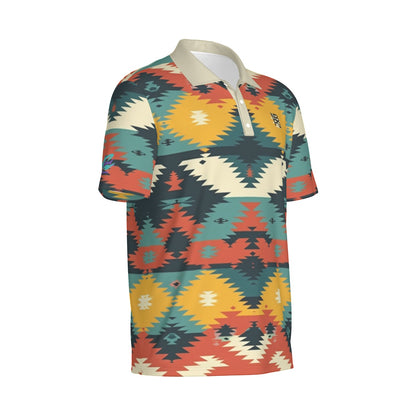 Yoycol Trailblazer Golf Polo shirt with classic collar, short sleeves, and sporty design, shown in a close-up view.