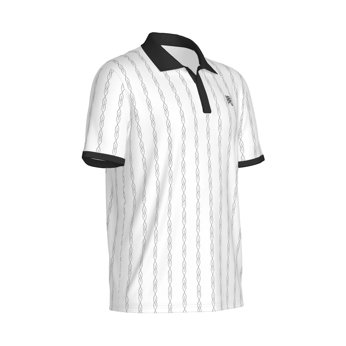 Yoycol S-Class Polo shirt featuring a classic collar, short sleeves, and a clean design in white fabric.