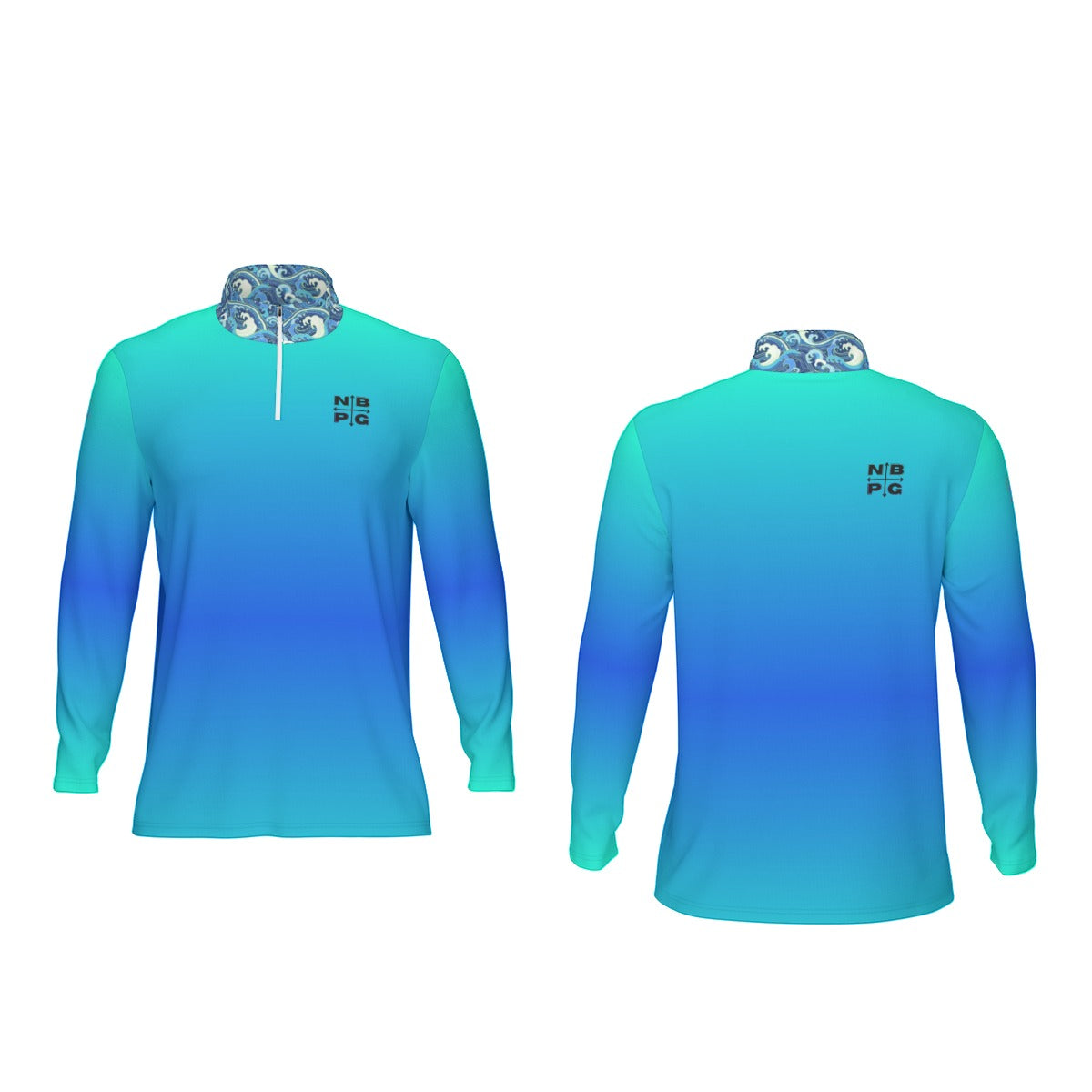 Tide Runner Gradient Quarter Zip - Not Bad Pretty Good