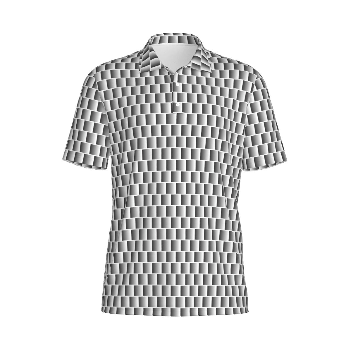 Not Bad Pretty Good Static Golf Polo, men's casual shirt with a classic collar and short sleeves, in a solid color.