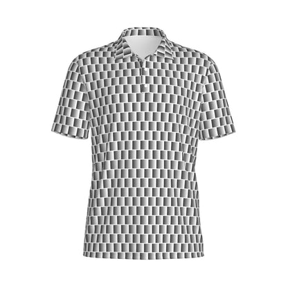 Not Bad Pretty Good Static Golf Polo, men's casual shirt with a classic collar and short sleeves, in a solid color.