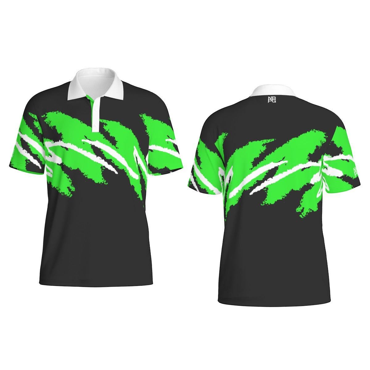 Not Bad Pretty Good Octane Jazz golf polo with a stylish design, short sleeves, and a classic collar, perfect for golf or casual wear.