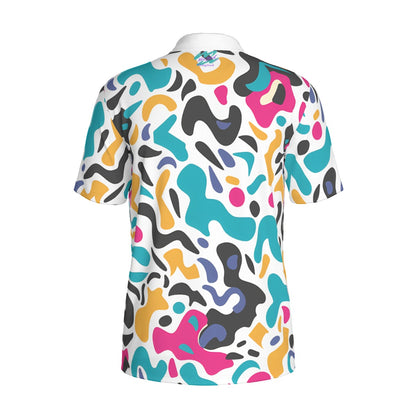 Yoycol Incognito Retro Polo shirt in classic design, featuring a collared neckline and short sleeves, laid flat.