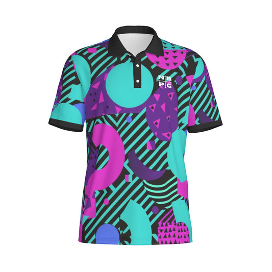 Neon Blitz Retro Polo - Not Bad Pretty Good