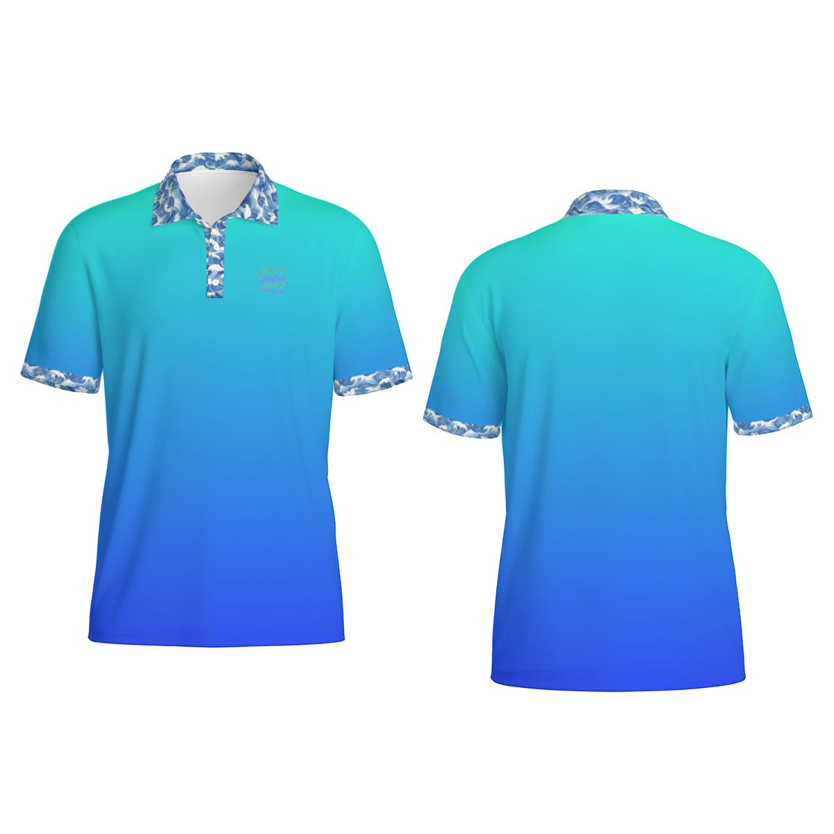 Blew Gradient Polo - Not Bad Pretty Good