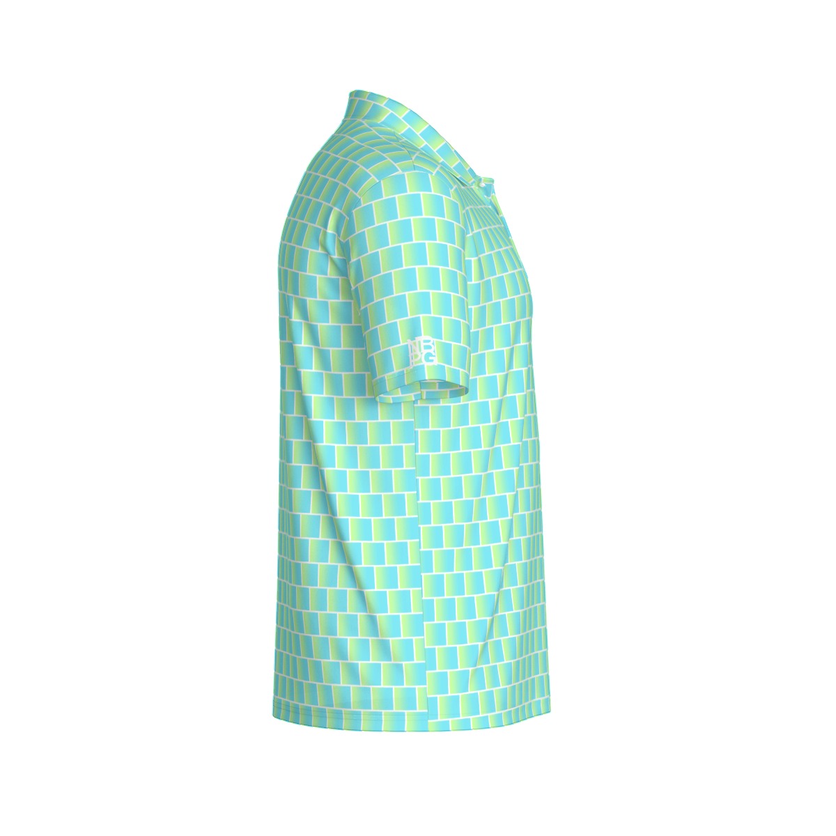 Not Bad Pretty Good Limewire golf polo shirt, men's casual short-sleeve polo with lime green color and classic fit.