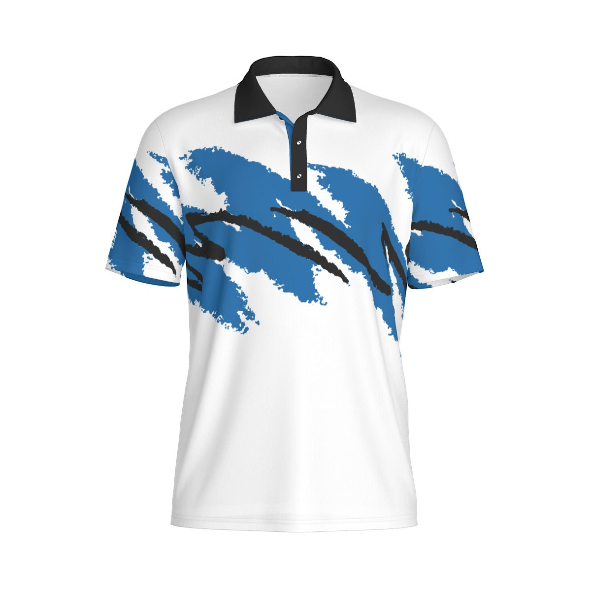 White Magic Jazz Golf Polo by Not Bad Pretty Good, showcasing a classic polo shirt with a clean white design and subtle branding.