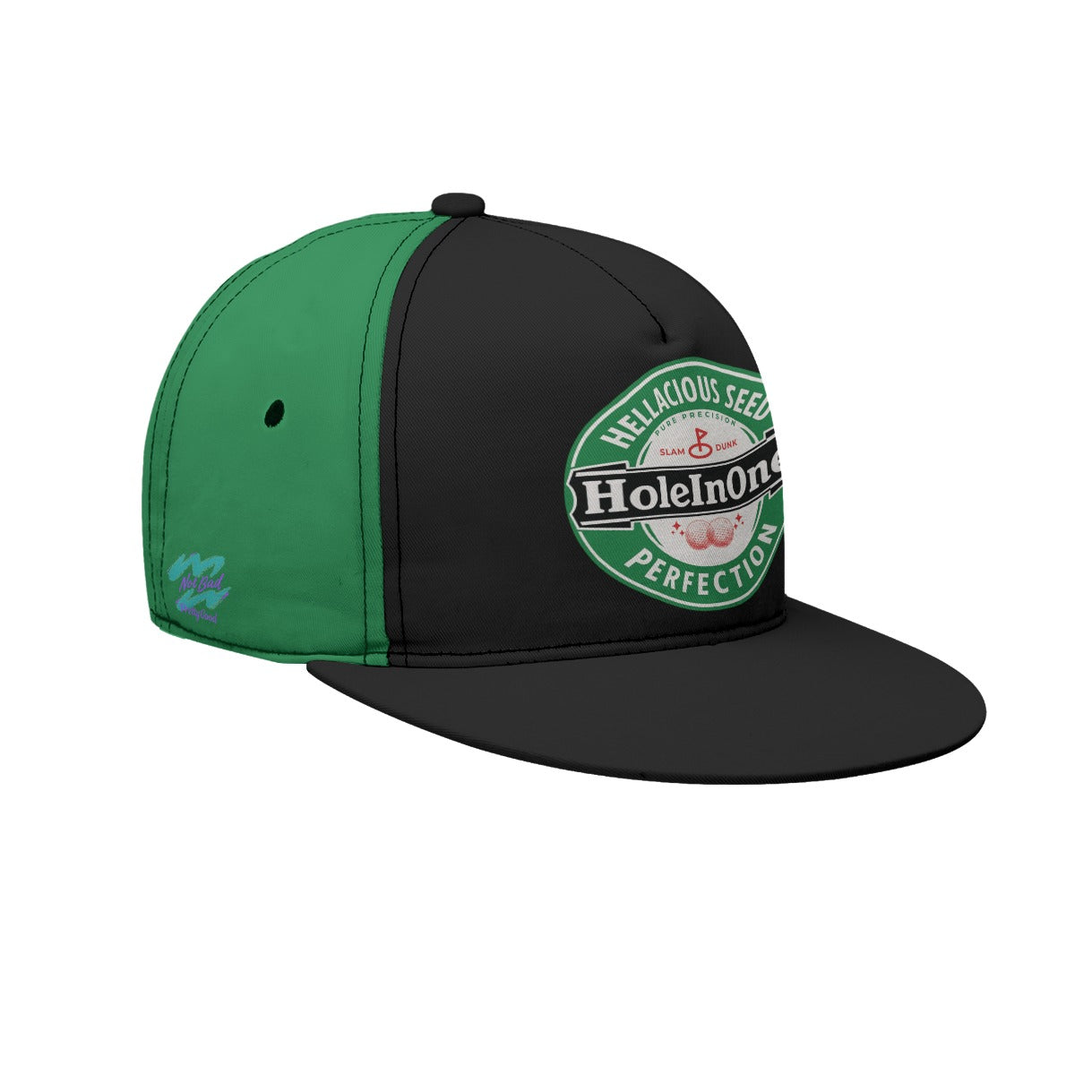 Hole In One Snapback Hat - Not Bad Pretty Good