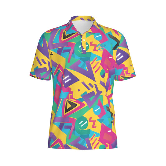 Yoycol Party Retro Polo shirt in vibrant colors, featuring a classic polo collar and short sleeves with retro design details.