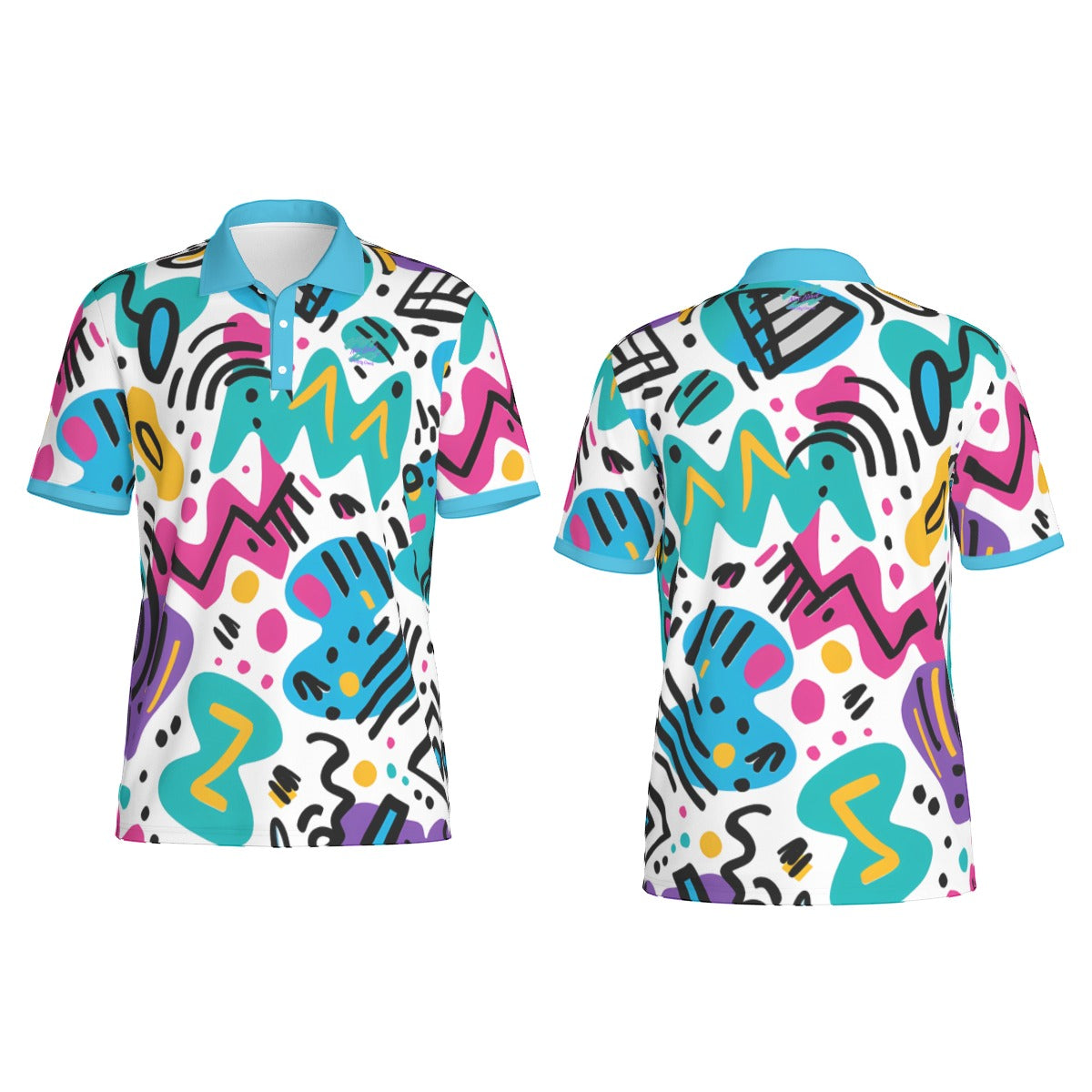 All Good Retro Polo by Yoycol, featuring classic collar, button-up front, and retro style in a vibrant fabric.