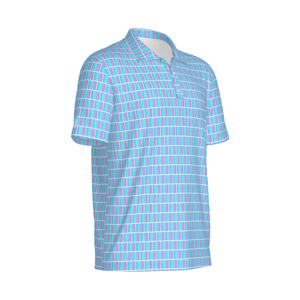 Cotton Candy Golf Polo by Not Bad Pretty Good featuring a soft cotton fabric, classic collar, and colorful design for casual golf attire.