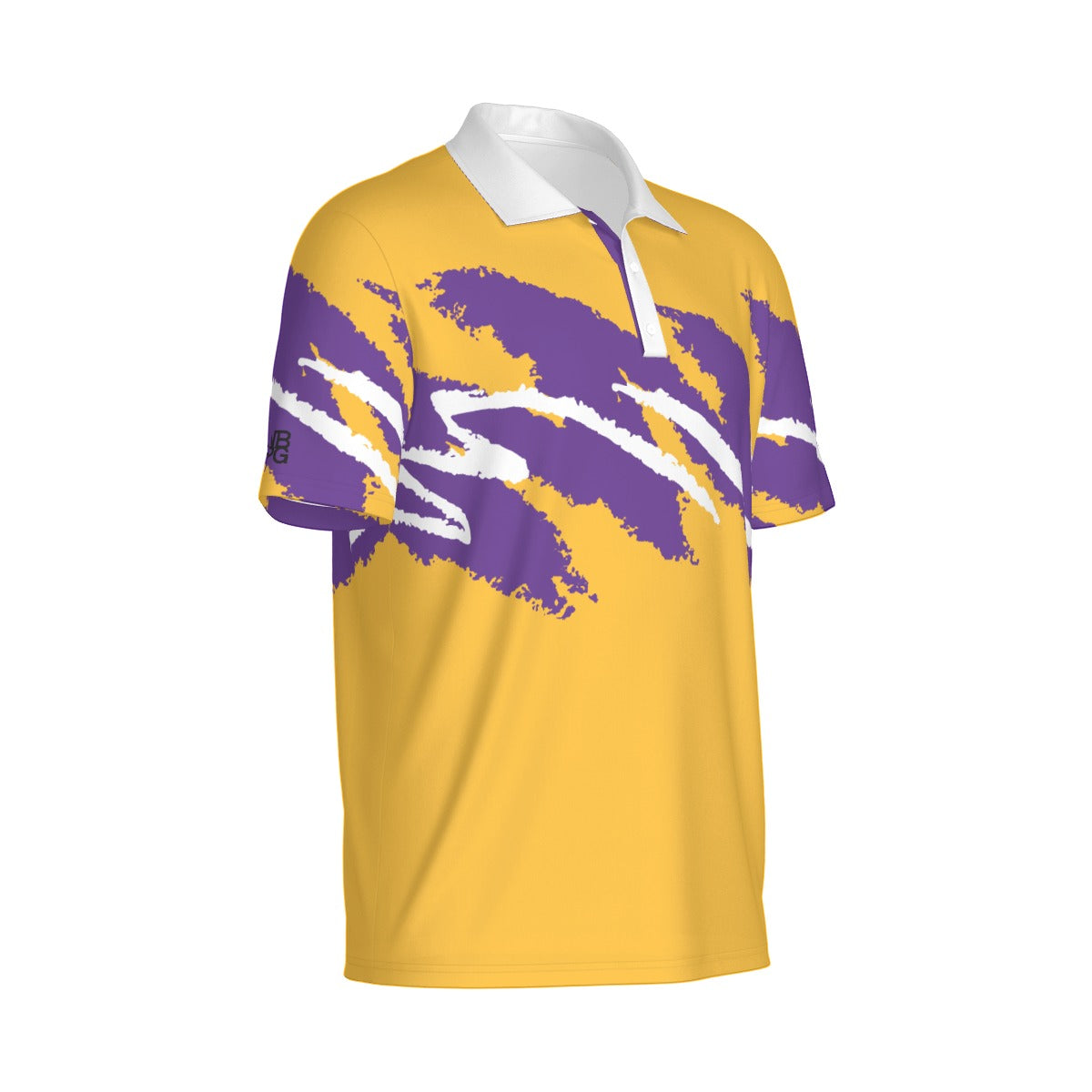 Not Bad Pretty Good Championship Gold Jazz Golf Polo, men's polo shirt with gold accents and classic fit, designed for golf enthusiasts.