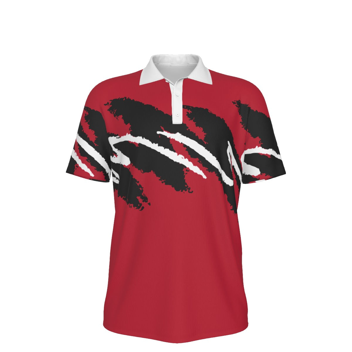 Yoycol Gameday Jazz golf polo shirt with team logo, white and navy color, polo collar, and short sleeves.