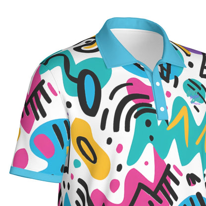 Yoycol All Good Retro Polo shirt in classic design, featuring a collared neckline and short sleeves, laid flat.