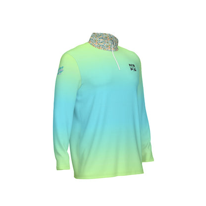 Lime Fusion Gradient Quarter Zip - Not Bad Pretty Good