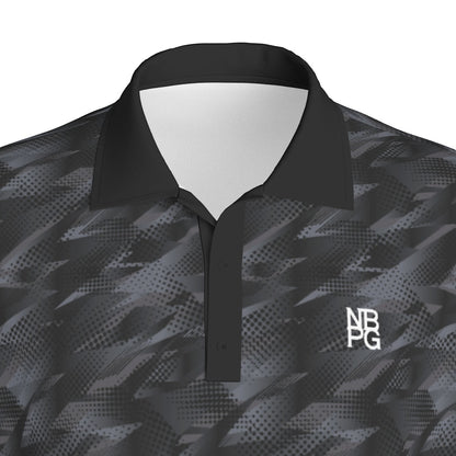 Yoycol Smoke Screen Polo shirt in dark fabric, classic collar, and short sleeves, showcasing a stylish men's polo top.