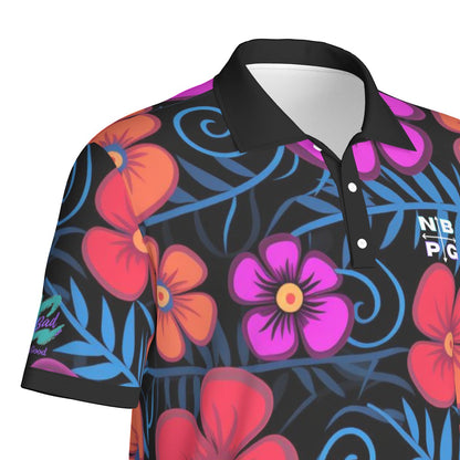 Floral Frenzy Golf Polo - Not Bad Pretty Good