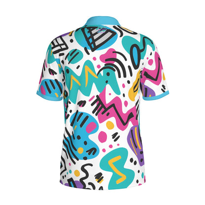All Good Retro Polo by Yoycol, men's casual polo shirt with vintage style, featuring a classic collar and short sleeves.