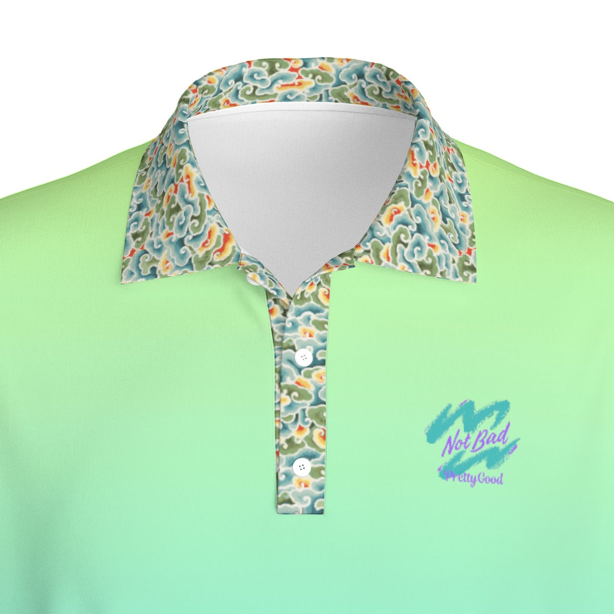 Keylime Gradient Polo - Not Bad Pretty Good