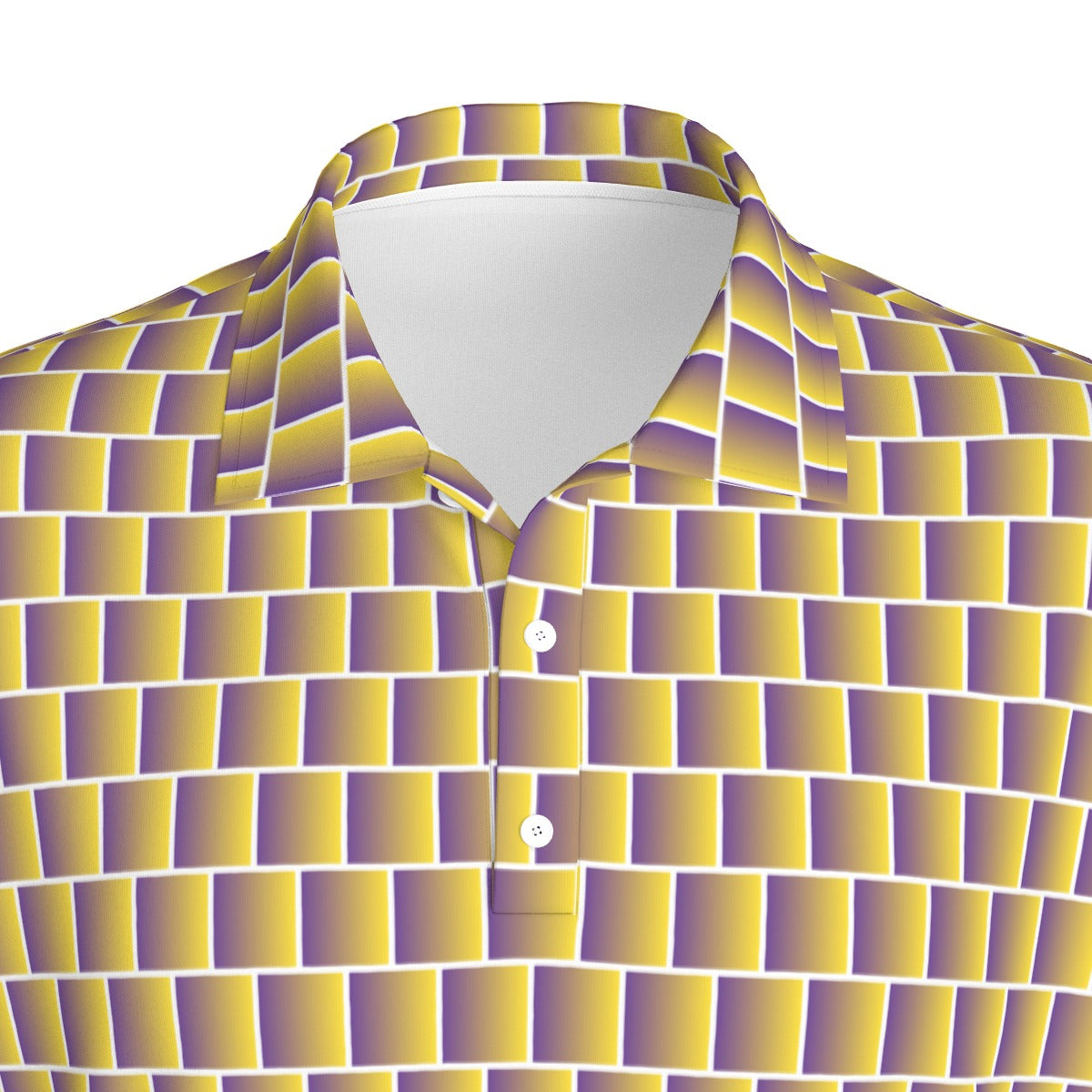 Gold Standard Golf Polo by Not Bad Pretty Good, men's collared golf shirt in white with subtle branding and a classic fit.