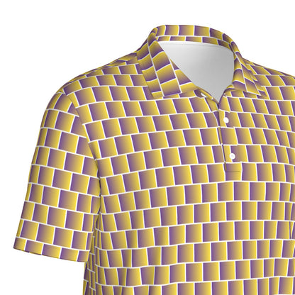 Gold Standard golf polo by Not Bad Pretty Good, featuring a classic fit, collared design, and vibrant color for stylish play.