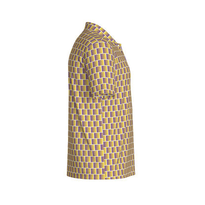 Not Bad Pretty Good Gold Standard golf polo shirt in classic design, featuring a collared neckline and short sleeves.