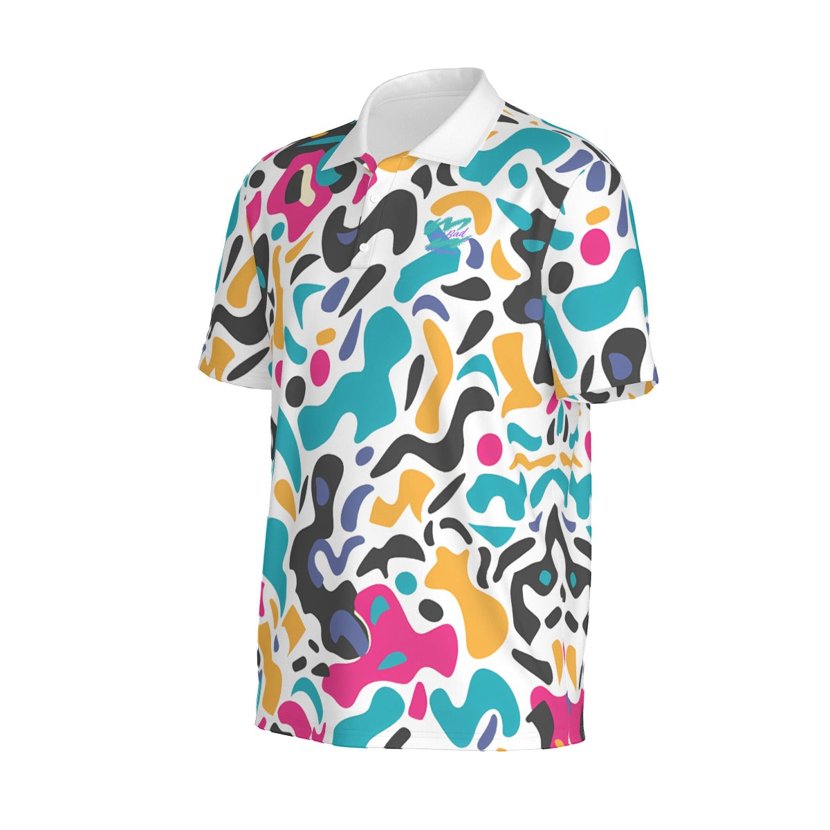 Yoycol Incognito Retro Polo shirt in classic style with a collar and button placket, displayed flat in this product image.