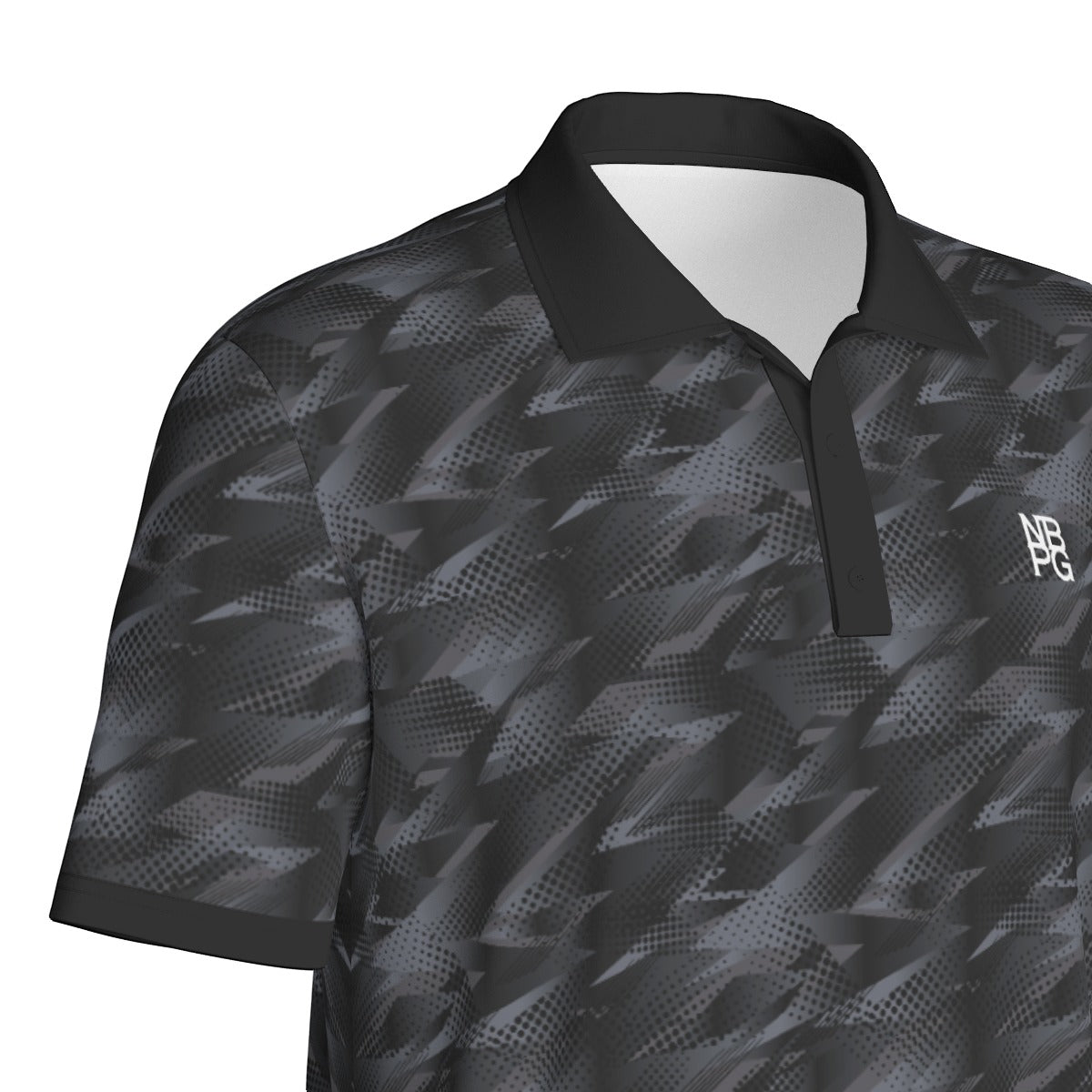 Yoycol Smoke Screen Polo shirt in dark fabric featuring a classic collar and short sleeves, casual men's polo top.