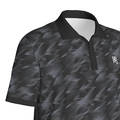 Yoycol Smoke Screen Polo shirt in dark fabric featuring a classic collar and short sleeves, casual men's polo top.