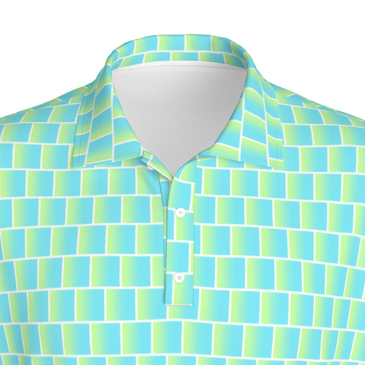 Not Bad Pretty Good Limewire golf polo, men's short-sleeve shirt in vibrant lime green with collar and button details.