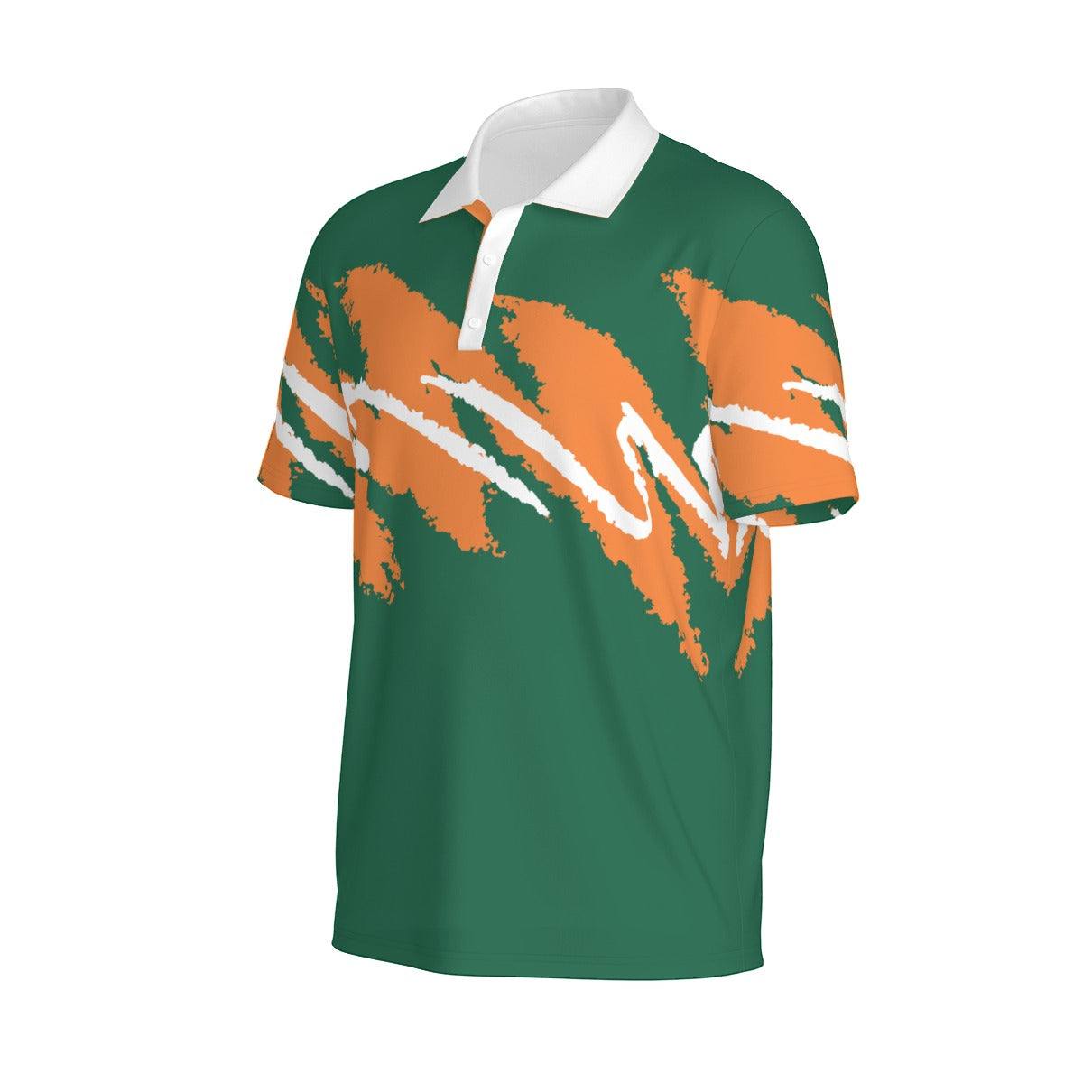 Gables Green Jazz Golf Polo by Not Bad Pretty Good, featuring a casual fit and classic polo collar, displayed on a mannequin.