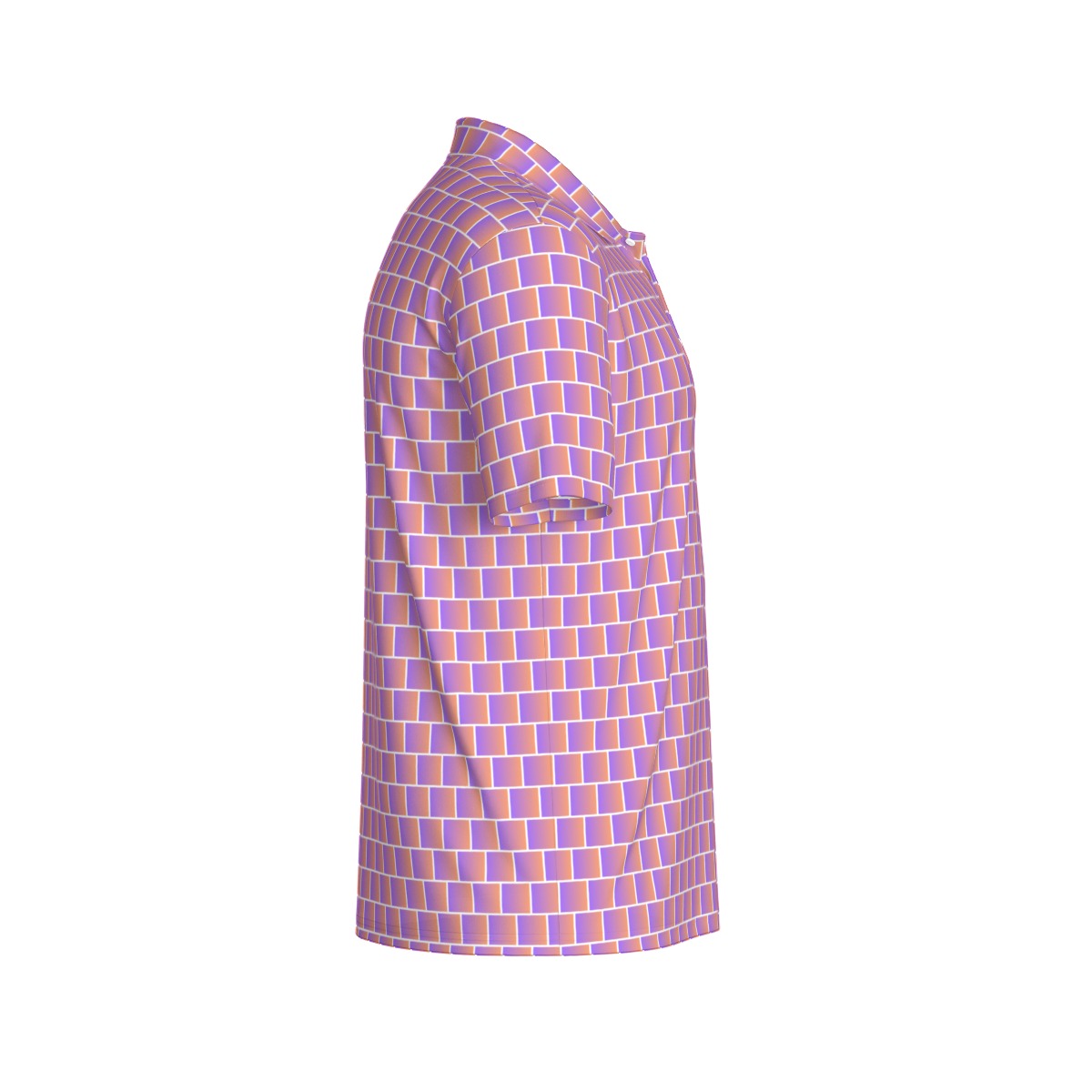 Not Bad Pretty Good Sunset Shuffle golf polo featuring vibrant sunset-inspired colors and classic polo design.