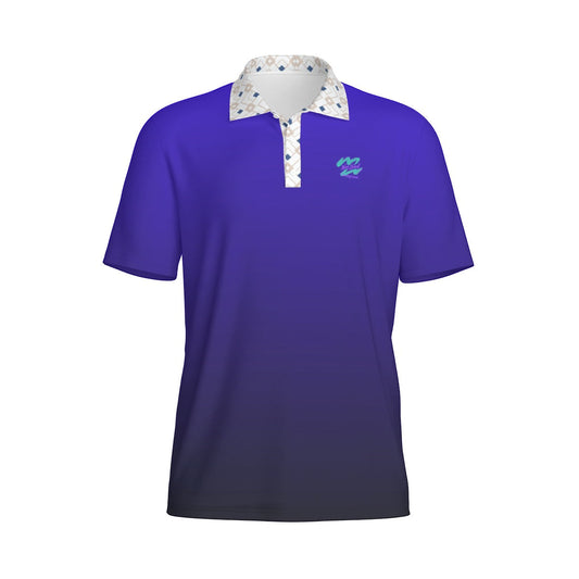 Yoycol Drift Gradient Polo shirt with short sleeves and polo collar, featuring a stylish gradient design in vibrant colors.