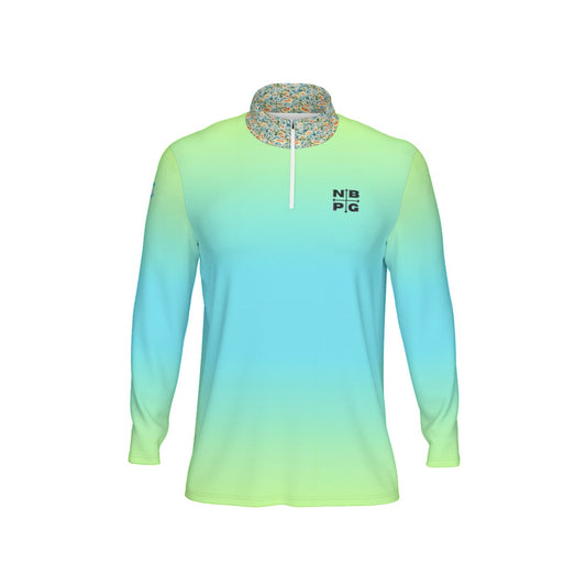 Lime Fusion Gradient Quarter Zip - Not Bad Pretty Good