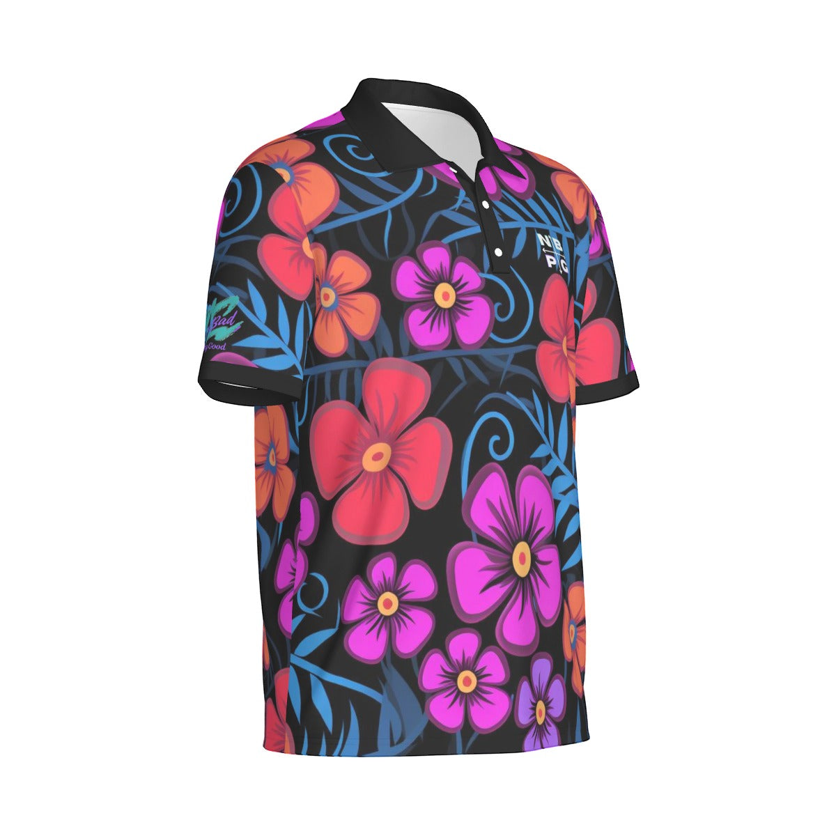 Floral Frenzy Golf Polo - Not Bad Pretty Good