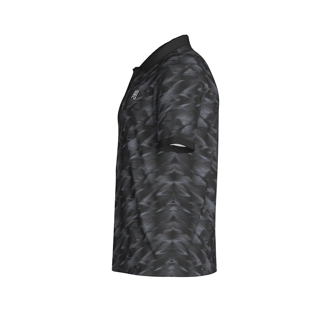 Yoycol Smoke Screen Polo shirt in black, featuring a classic polo collar and short sleeves, casual men's polo top.